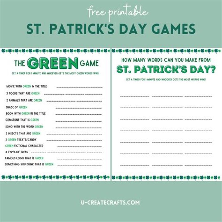 30 Best St. Patrick's Day Games and Party Activities 2024