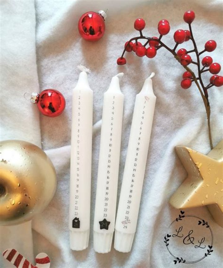 Danish Christmas Calendar Candles - Advent Candles