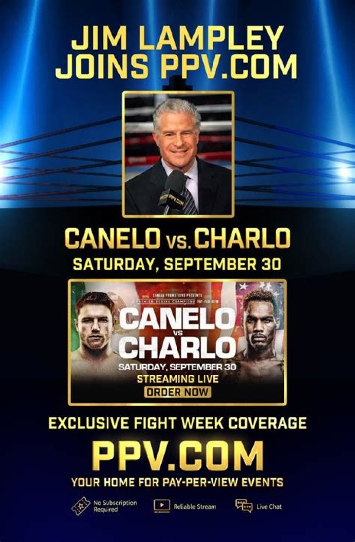 Jim Lampley to co-host PPV.com's live viewer chat for Canelo-Charlo broadcast