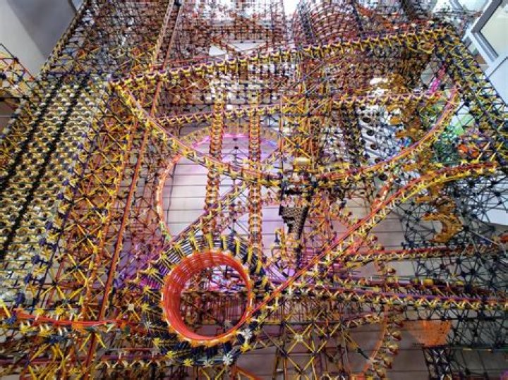 The 115,000+ piece K'NEX Ball Machine at The Works Museum
