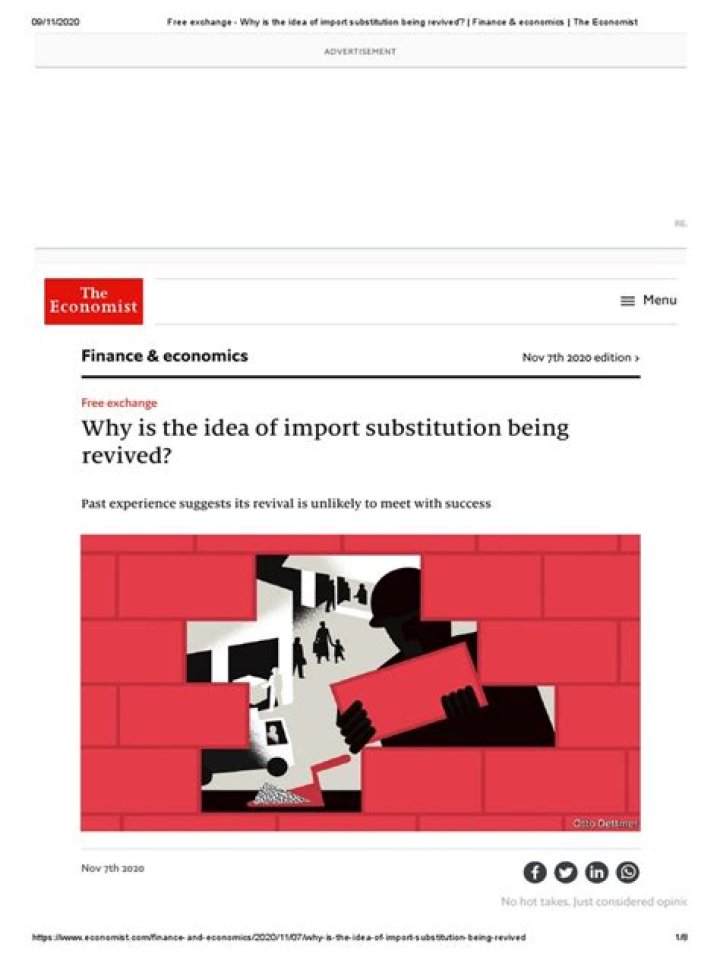 Why is the idea of import substitution being revived?